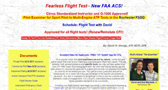 Desktop Screenshot of fearlessflighttest.com